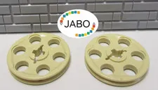 (E15 / 5 / 1) LEGO Technic 2 x 4185 Pulley / Idler Pulley Tan
