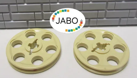 (E15 / 5 / 1) LEGO Technic 2 x 4185 Pulley / Idler Pulley Tan