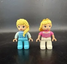 LEGO Duplo Disney Princess ~ Frozen Elsa & Sleeping Beauty Aurora Lot Of 2