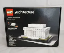 LEGO Architecture Lincoln Memorial Retired 274 Pc #21022 Open Box Sealed Pieces