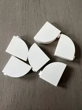 LEGO 33243 White Slope, Curved 3 x 1 x 2 with Hollow Stud 6 Pieces