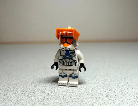 Lego Clone Captain Vaughn 75359 Helmet Orange Visor Star Wars Minifigure