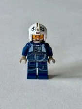 LEGO Star Wars Rebel Y-Wing Pilot Minifigure Dark Blue Jumpsuit sw801