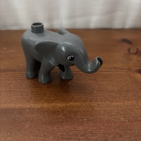 Lego Duplo Baby Elephant Figure Gray Zoo Safari Ark Circus Animal Minifigure