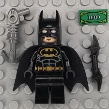 Lego Batman DC Minifigure BAT002 Batman Black Suit Black Mask