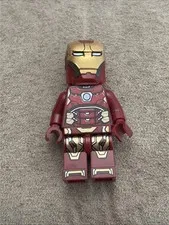 Lego Marvel Iron Man Silver Hexagon Minifigure