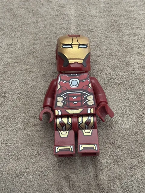 Lego Marvel Iron Man Silver Hexagon Minifigure