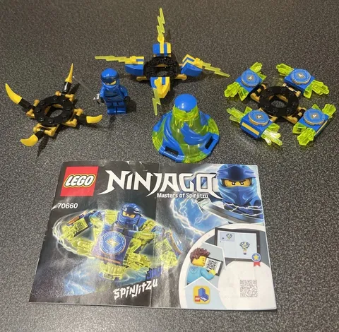 LEGO NINJAGO: Spinjitzu Jay (70660) Complete With Minifig/instructions