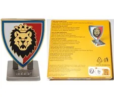 LEGO CASTLE Royal Knights Shield Magnet (NEW, SEALED) 5008909 GWP Insiders stand