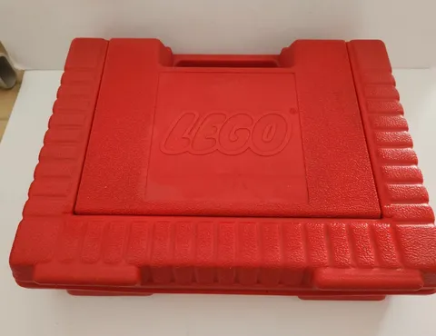 Vintage 1985 LEGO Hard Red Plastic Storage Case
