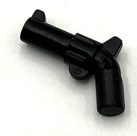 Lego New Black Minifigure Weapon Gun Pistol Revolver Large Barrel Part