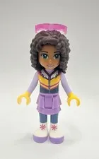 Lego Friends Figure Minifig Andrea - Winter Ski Oufit, From Set #41323