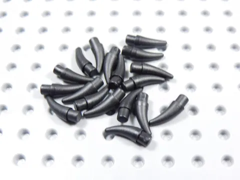LEGO Lot of 18 Black Small Barbs Horns Weapon Minifig BM