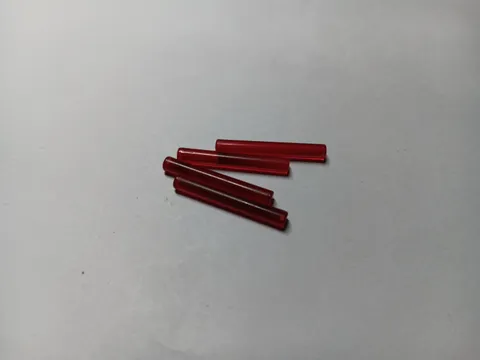 LEGO LOT OF 4 TRANS RED MINIFIGURE WAND ARROW BARS 3L  #87994