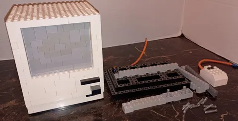 Lego Custom Apple Computer With Keyboard And Mouse Retired ✨