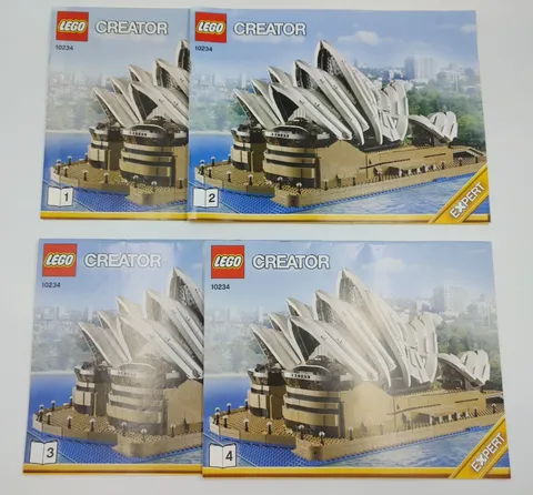 LEGO Creator Expert SYDNEY OPREA HOUSE Replacement Instruction Manuals Lot 10234