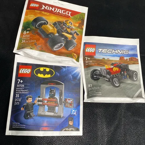 Legos-set Of 3- NWT-Ninjago Bat Man Car Age 6-7