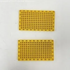 2x Yellow LEGO Technic, Panel Plate 11 x 19 x 1; Part Number 39369 From 45678
