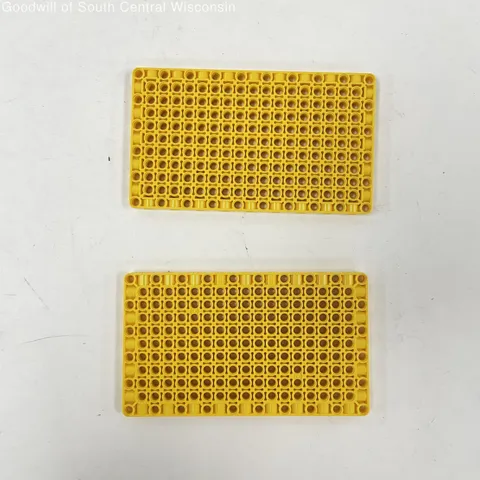 2x Yellow LEGO Technic, Panel Plate 11 x 19 x 1; Part Number 39369 From 45678