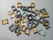 LEGO BULK LOT OF 32 CASTLE WINDOW 1X2X2 #90195 MIXED COLORS
