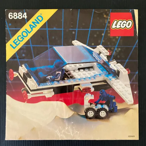 Vintage 1987 Lego 6884 Hyper Pod Instruction Manual Only