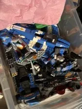 LEGO Ninjago Blue Vehicle Parts Pieces & Partial Builds Lot