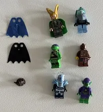 LEGO Minifigure Mixed Lot Characters 2 Mr.Freeze, Loki, Donatello & More (Lot 3)
