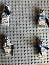 LEGO Star Wars Clone/Jet Trooper minifigures Lot of 4 w/ Helmets & Blasters