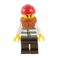 LEGO® CITY Male Jail Prisoner Prison Stripes Minifigure™ Building Set cty1310