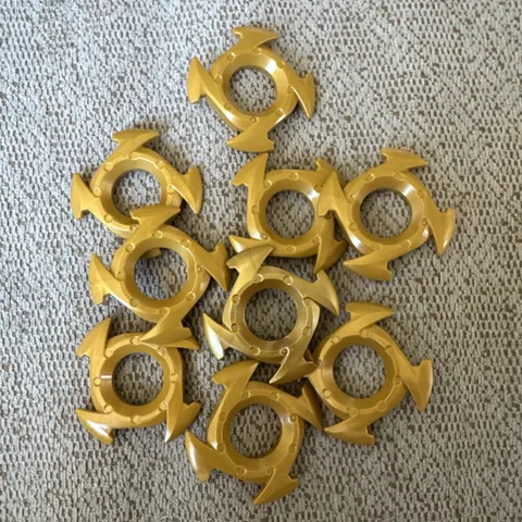 Lego Pearl Gold Ninjago Spinner Crown Lot 98341