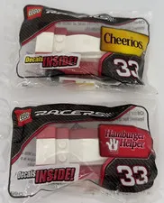 LEGO Racers-Promo Cheerios Hamburger Helper - 2 Sealed Sets - Racing Cars, FR/SH