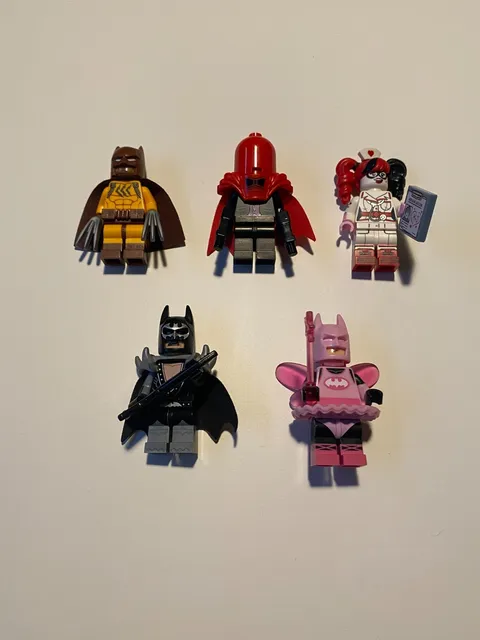 Lego Batman Rare Minifigure Lot 5PC Good condition All Accessories Included