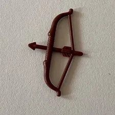 NEW Genuine LEGO - Reddish Brown Longbow & Arrow Bow Minifigure Weapon 