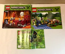 Lego Manuals / Instruction Booklets - Lot of 3 Minecraft
