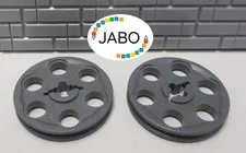 (E15/4/1) LEGO Technic 2 x 4185 Pulley/Idler Pulley new dark grey