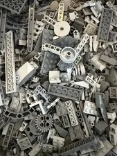 Lego Gray Bulk 2lbs Star Wars Castle Technic Gears Parts & Pieces - As Pictured
