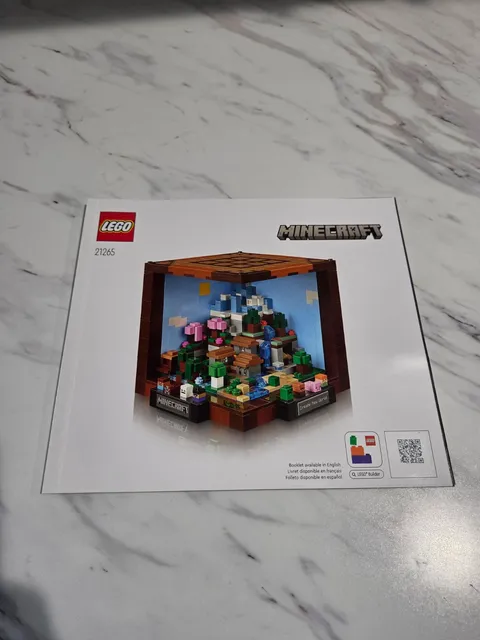 Retired LEGO Minecraft 21265 The Crafting Table Instruction Manual Only