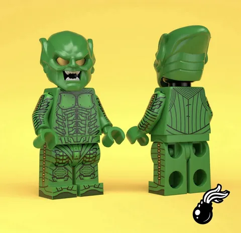 LEGO BrickBangers Custom Marvel Green Goblin Something of a Scientist Minifigure