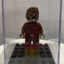 Star lord Lego minifigure + display case!