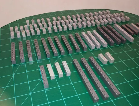 100 piece lot 1 by bricks some tall ones Lego Star Wars Shades of Gray MOC
