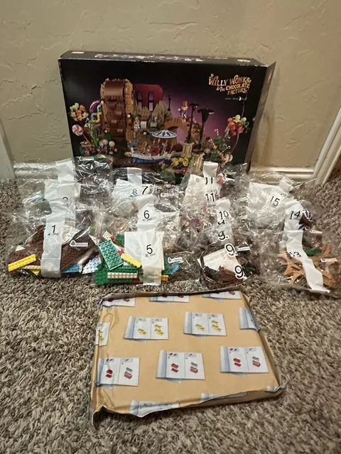 LEGO Ideas Willy Wonka & the Chocolate Factory 21360 Bags Sealed Complete