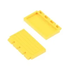 2x LEGO Door Hinge 2x4 Yellow Auto Roof Hatch Gate 4257348 2873