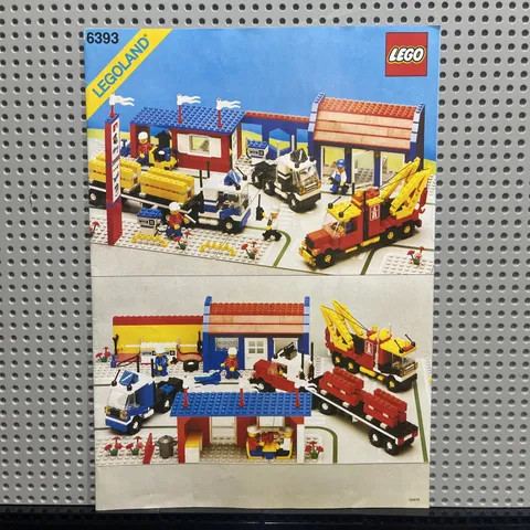 LEGO 6393 Big Rig Truck Stop Instruction Book ONLY Vintage Classic Town Legoland