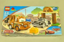 LEGO Duplo Cars 5814 Mater's Yard NEW! RARE! Sheriff Tow Truck Disney Pixar