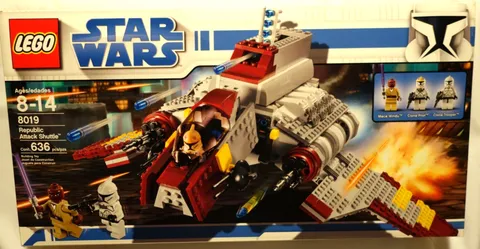 LEGO 8019 Star Wars Republic Attack Shuttle - NEW/SEALED BOX - RETIRED