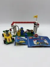Vintage LEGO Town 6467 Power Pitstop Racing Set Complete W Instructions