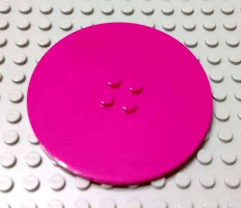 LEGO Magenta Friends 8x8 Round Plate Piece