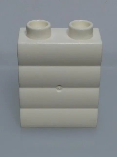 Lego Duplo 18783 White Log Profile 1x2x2 Brick Block