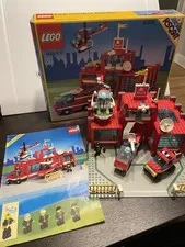 Vintage LEGO TOWN FIRE CONTROL CENTER STATION # 6389 Complete, Box and Instr
