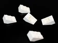 5 LEGO White 3x2 Inverted Slope 33° angle sloped brick angled 2x3 3747 4500469